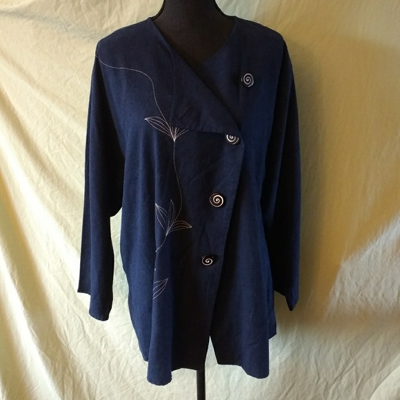 bird of paradise Jackets & Blazers - Blue silk jacket bird of paradise Jackets & Blazers - Blue silk jacket